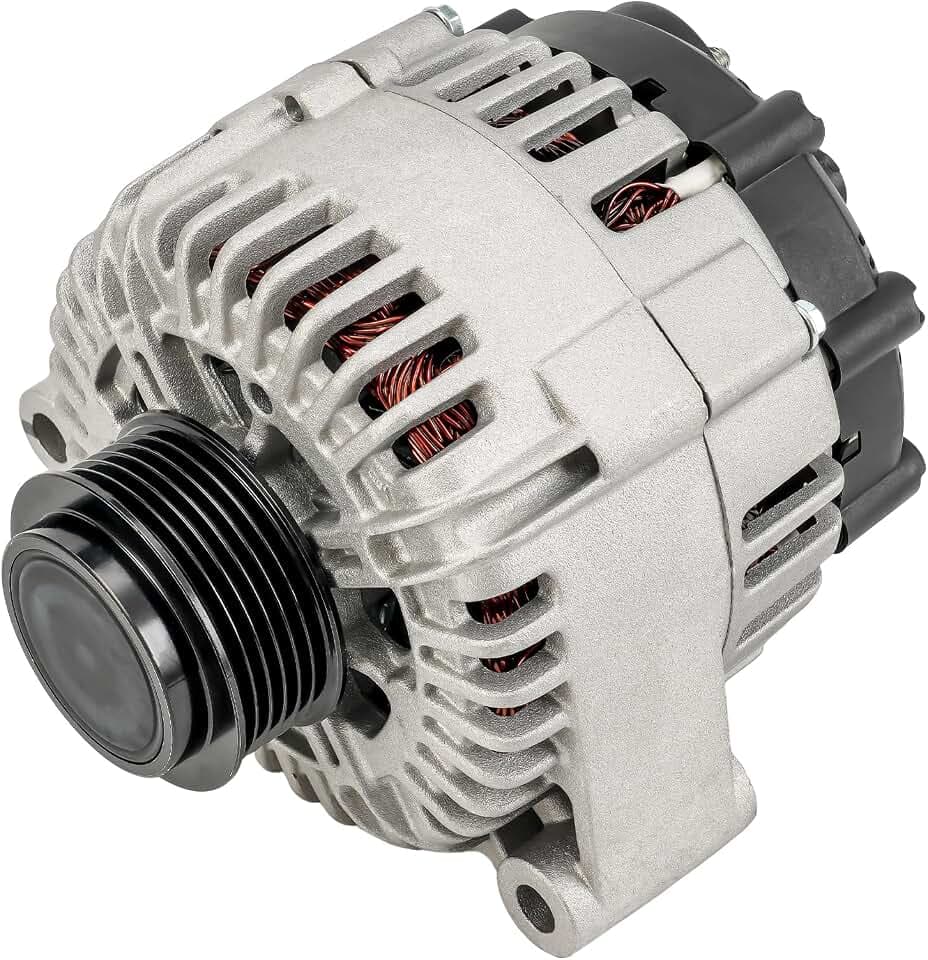 KAC Alternator Compatible with 1997-2002 Corvette(Manual), 2003 Corvette(Automatic), 04-08 Corvette, 2009-2013 Corvette Naturally Aspirated,145 Amp Alternators Replace 13969N 12V,CW,SC6 Groove Pulley