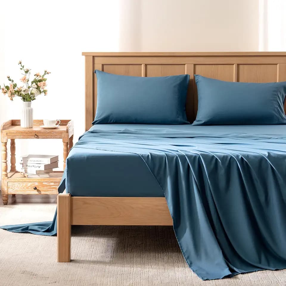 Comfort Spaces Coolmax Moisture Wicking Cooling Sheet Set, Queen 4 Piece