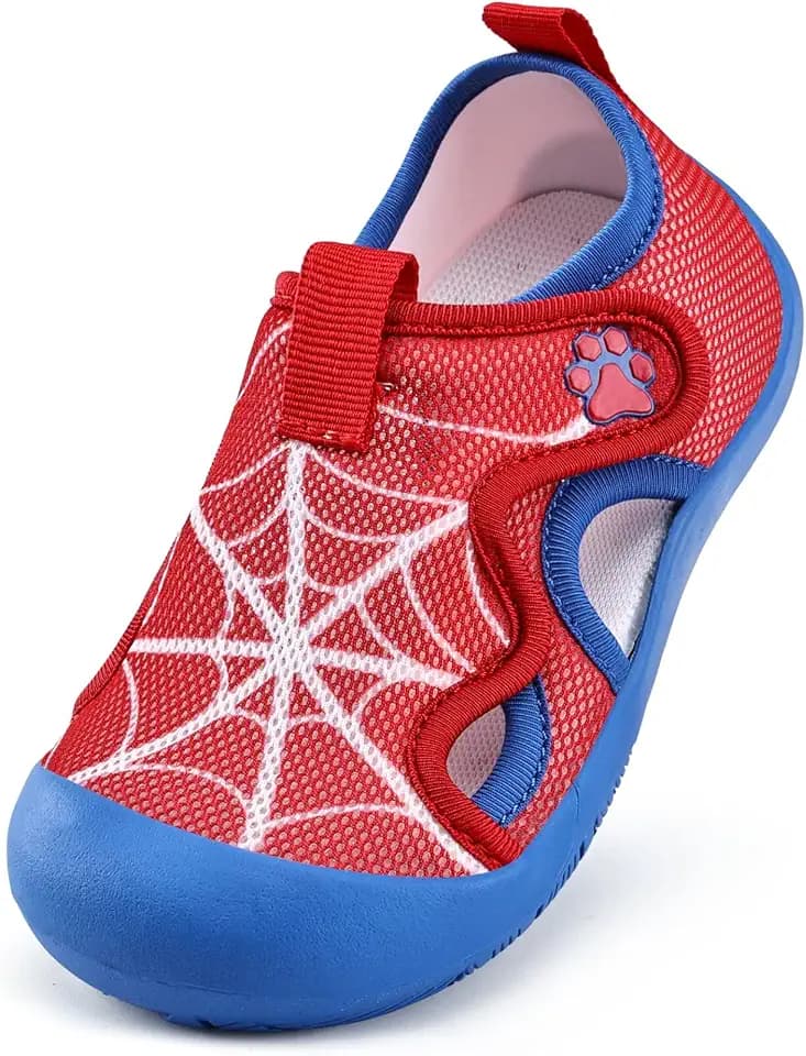 WateLves Toddler Wide Barefoot Water Shoes Kids Quick Dry Beach Shoes Girls Boys Non-Slip Aqua Athletic Sneakers for Hiking Swim Kayak Sport Accessories, Camping Essentials