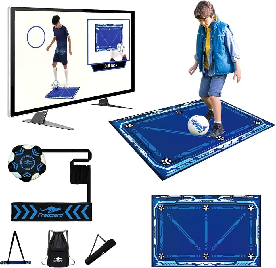 Fussball Matte, Video-Fußballtrainingsprogramm mit 80 Trainingskursen