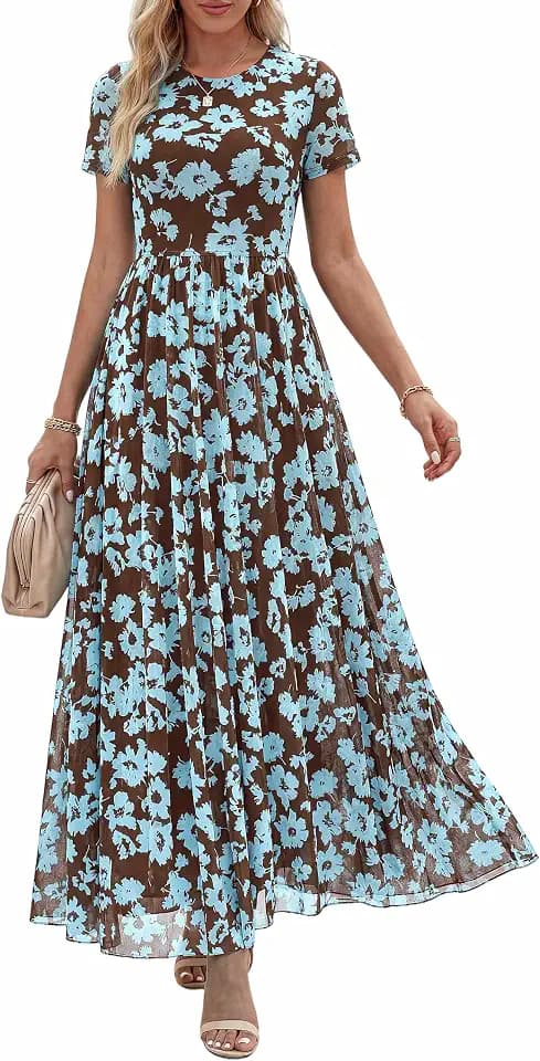 BTFBM Summer Dresses for Women 2026 Formal Short Sleeve Homecoming Dress