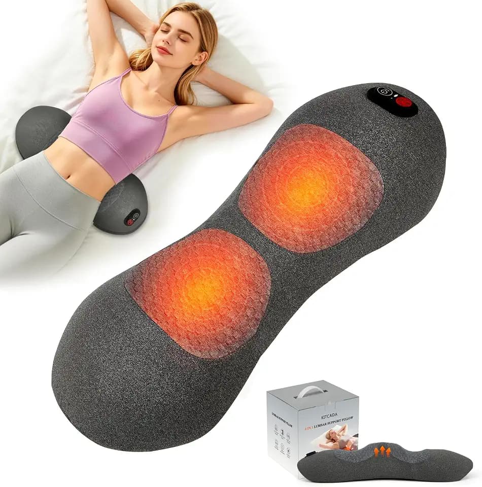 Smooth Triple Fusion Back Massager with Heat-Sciatica Pain Relief