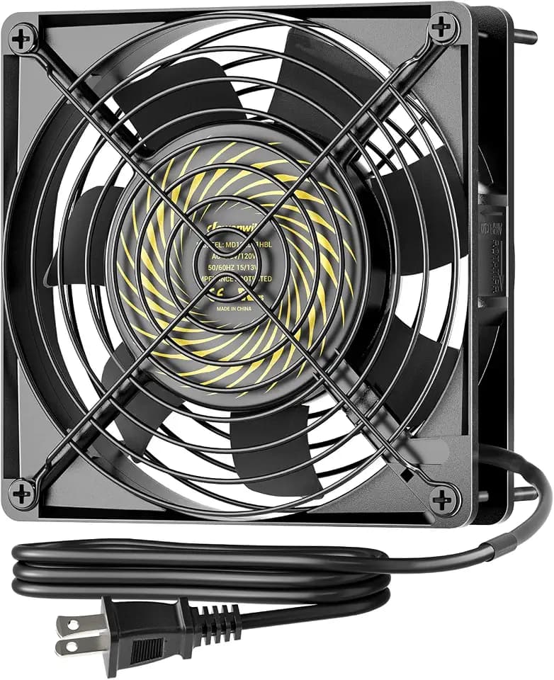 DEWENWILS 120V AC Fan, Waterproof Exhaust Fan 120mm, 13W 2800RPM 60CFM