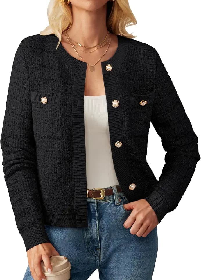 GRACE KARIN Women's Fall Cardigan Sweaters Button Knit Jackets