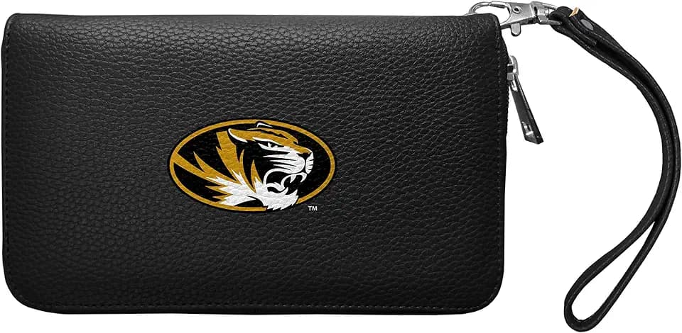 Littlearth NCAA Missouri Tigers Zip Organizer Wallet, Team Color, 4â€ x 7.5" x 1â€