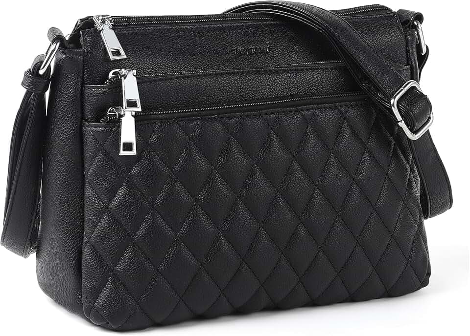 TANTOMI Medium Crossbody Bags for Women Handbag PU Leather Purses for Women