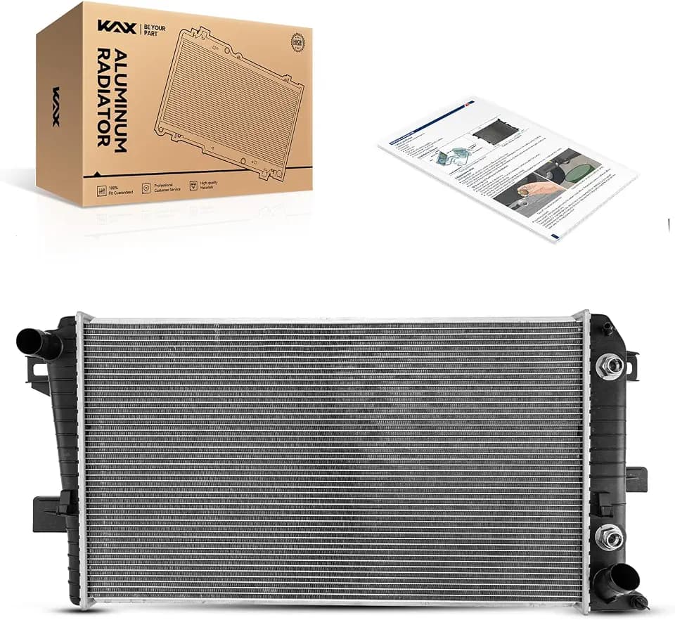 KAX CU2510 Car Engine Radiator, Compatible with 2001-2005 Silverado 2500 HD 6.6T, 2001-2005 Sierra 2500 HD 6.6T, 2001-2005 Silverado 3500 6.6T, 2001-2005 Sierra 3500 6.6T