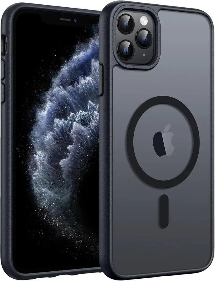 FNTCASE for iPhone 11 Pro Case, Fit for Magsafe, Translucent Matte Back