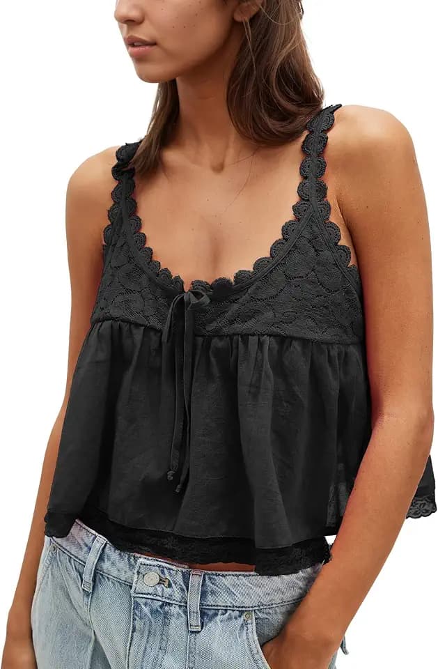 Gacaky Womens Summer Boho Top Beach Vacation Y2k Tank Tops Fashion Clothes
