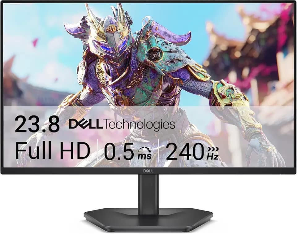 Dell 24 240Hz Gaming Monitor - SE2426HG - 23.8-inch FHD (1920x1080) 240Hz Display, in-Plane Switching (IPS) Technology, AMD FreeSync™ Premium, TÜV 3-Star, 2X HDMI, DisplayPort 1.4, Tilt