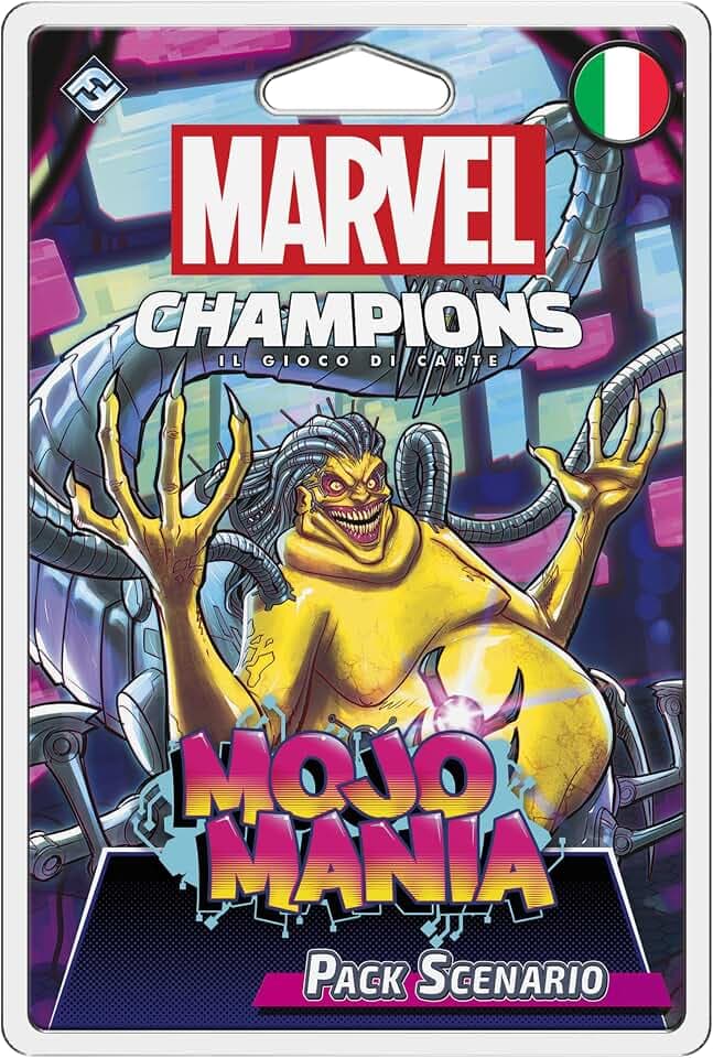 Asmodee – Marvel Champions Das Kartenspiel MojoMania – Erweiterung, Szenario-Pack, italienische Ausgabe