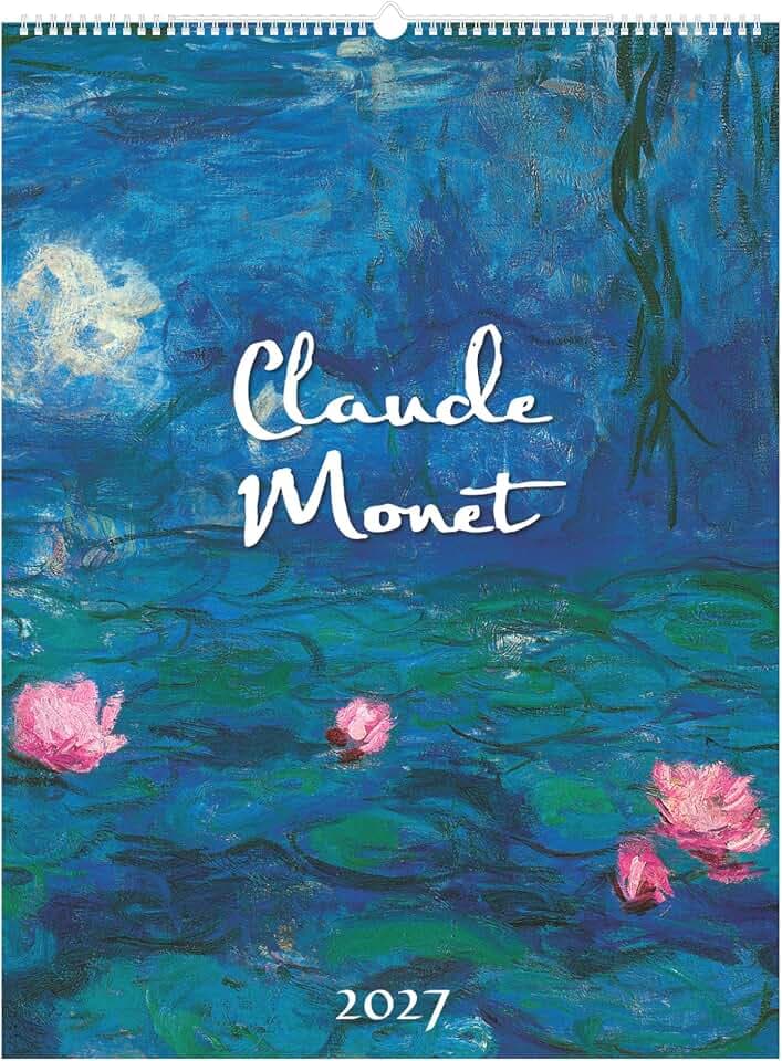 Claude Monet 2027: Kunstkalender 42x56 cm mit Meisterwerken des Impressionismus und sprachneutralem Kalendarium