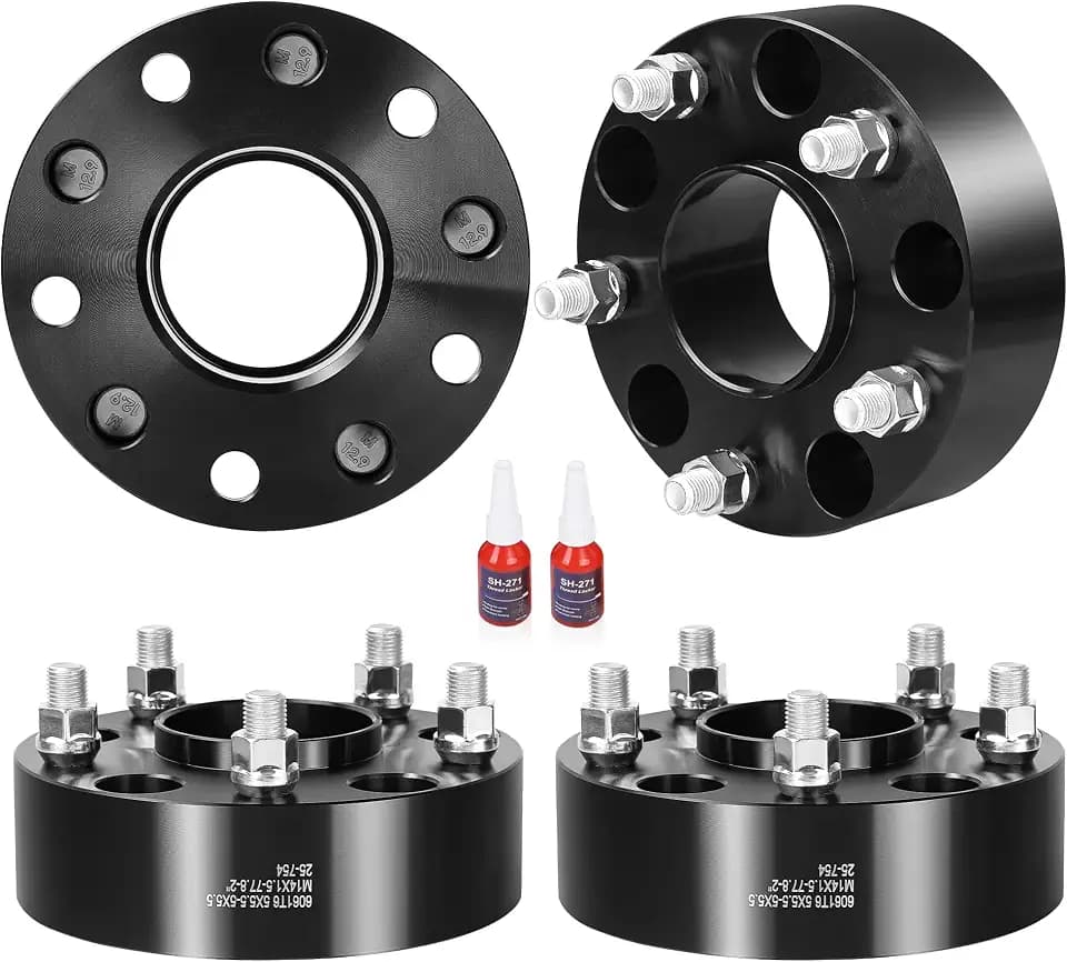 2” 5x5.5 Hubcentric Wheel Spacers 4PCS 77.8mm Bore, M14x1.5 Studs