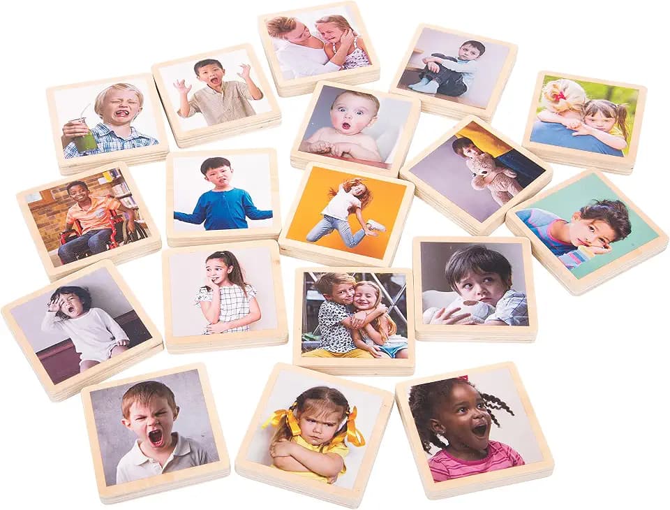 tickit My Emotions Wooden Tiles, Set of 18