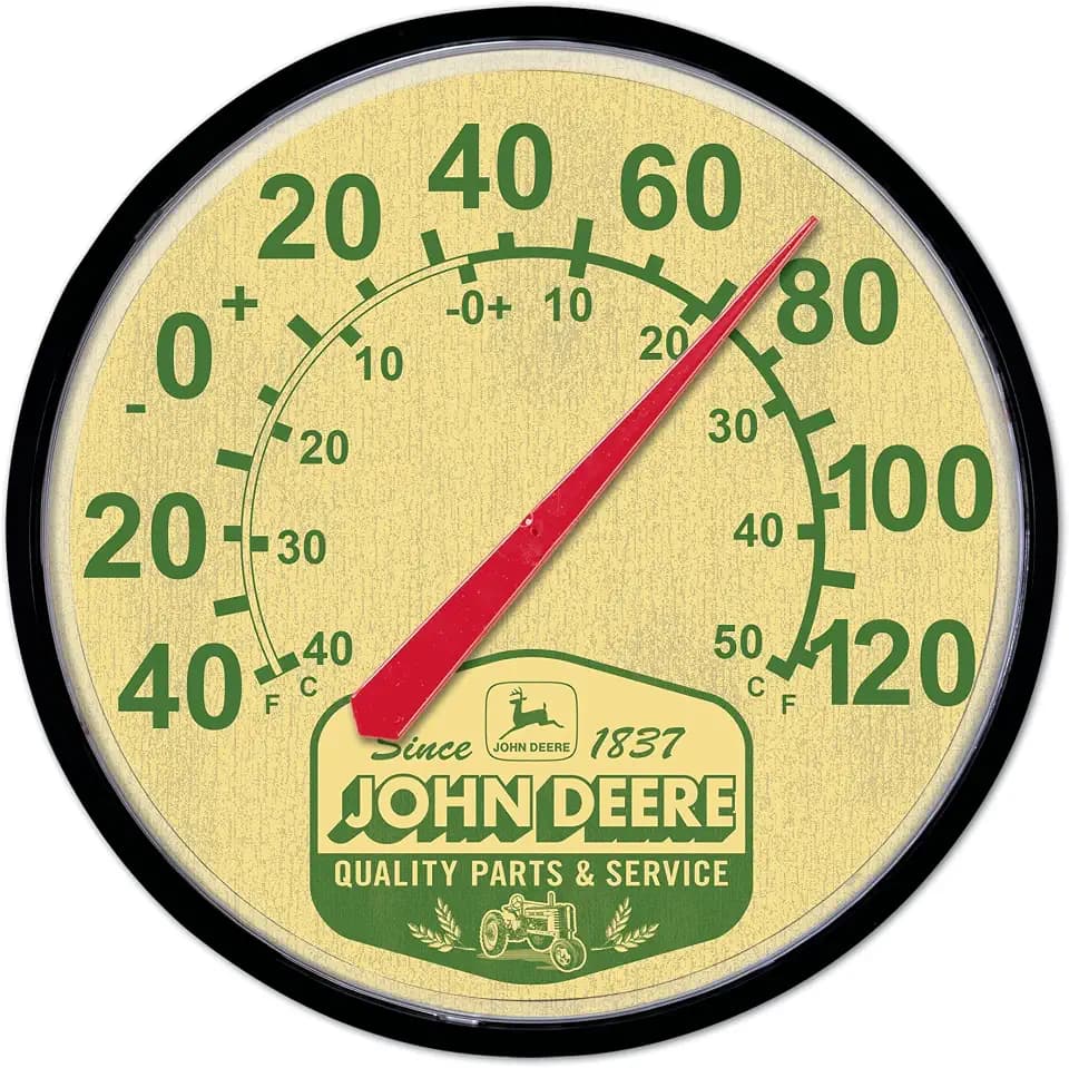 WinCraft Round Thermomether 12.75" John Deere