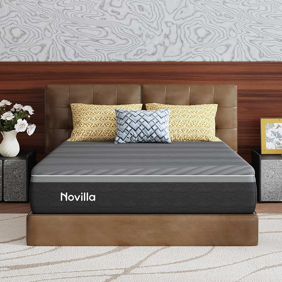 Novilla Coolmax Matratze 160x200 cm 7-Zonen Gel & Greentea Memory Schaum Kaltschaummatratze, mit Kühlender Stoff, H3 & H4 mittelfest, 25 cm Höhe, Öko-Tex Zertifiziert, Atmungsaktiver Waschbarer Bezug