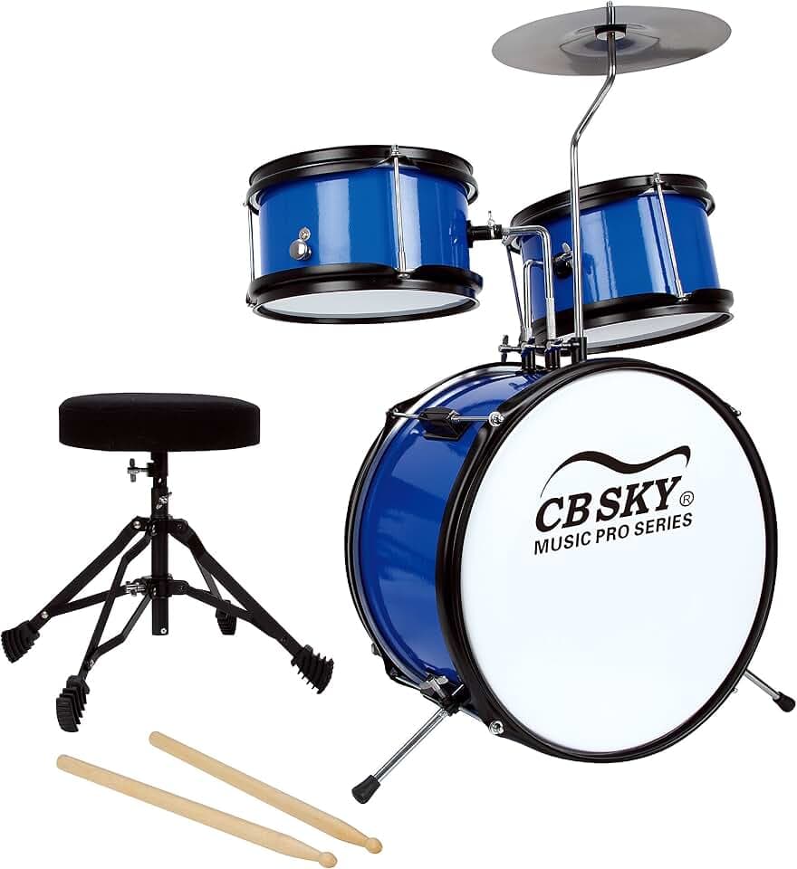 5-teiliges Junior Schlagzeug-Set, Schlaginstrumente und Musikalische Spielzeuge für Kinder