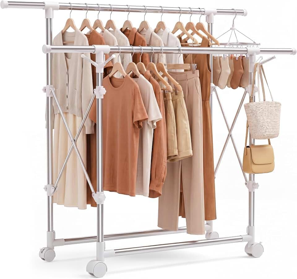 Clothes Drying Rack Foldable,Portable Laundry Collapsible