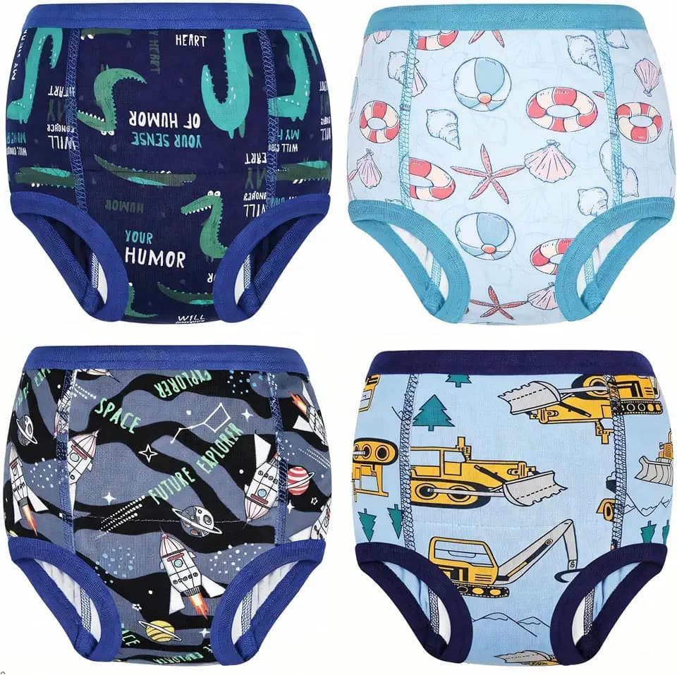 Potty Training Underwear 4Pack Absorbent Toddler Boys Pants 2-6T