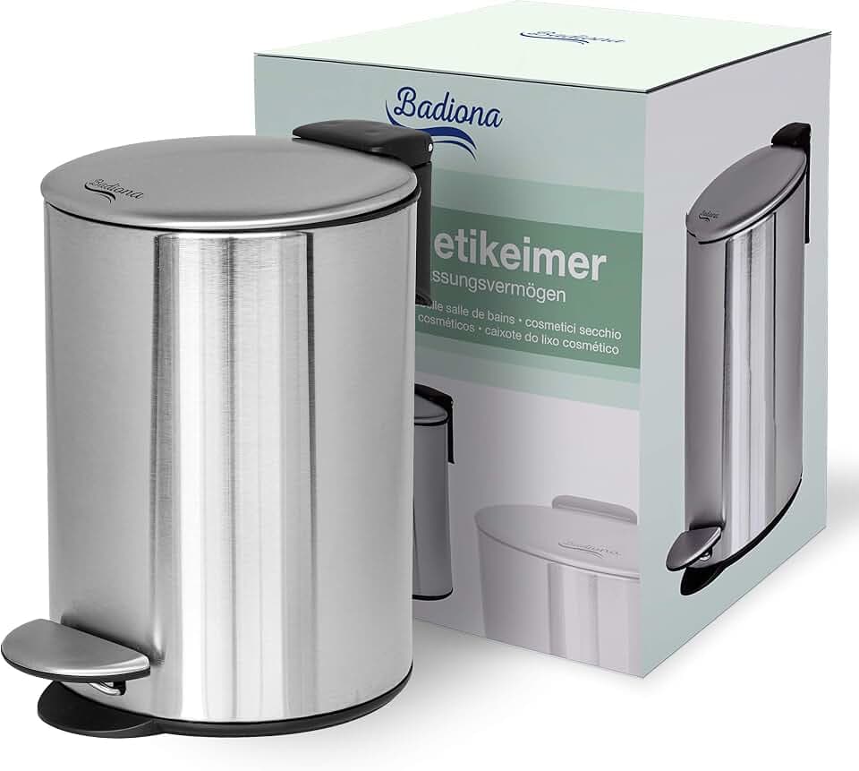 Kosmetikeimer Bad 3l - Bad Mülleimer Badezimmer