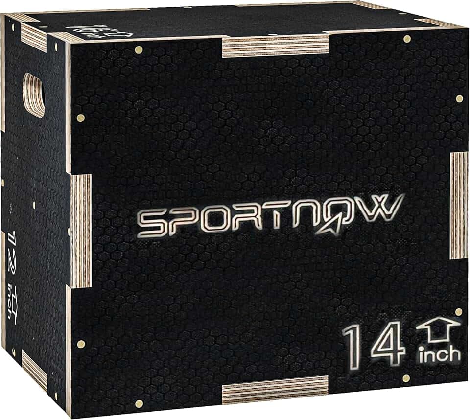 SPORTNOW Box Jump Plyometrie 3 in 1 Gerät Sprungbox rutschfest Krafttraining Fitness & Crosstraining Plyobox für Trainingsbox aus Holz, Höhe schwarz