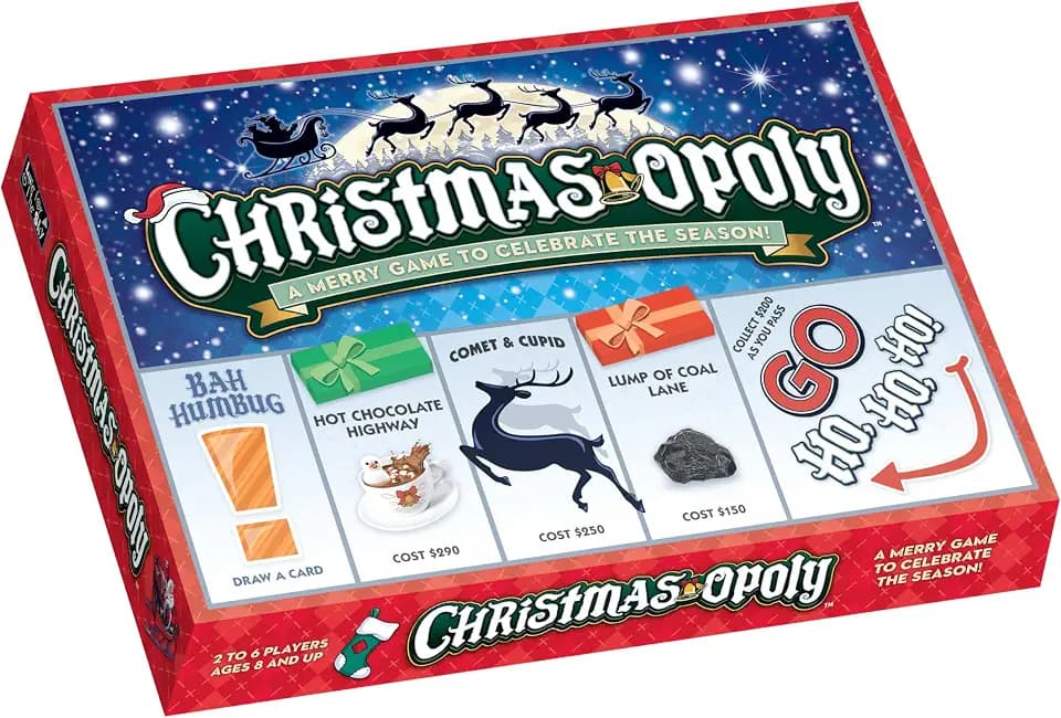 Late for the Sky Christmas-Opoly - Holiday Strategy Board Game for Families