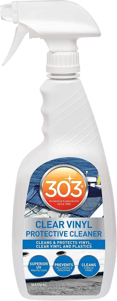 303 Marine Clear Vinyl Cleaner for Isinglass & Strataglass, 32 oz