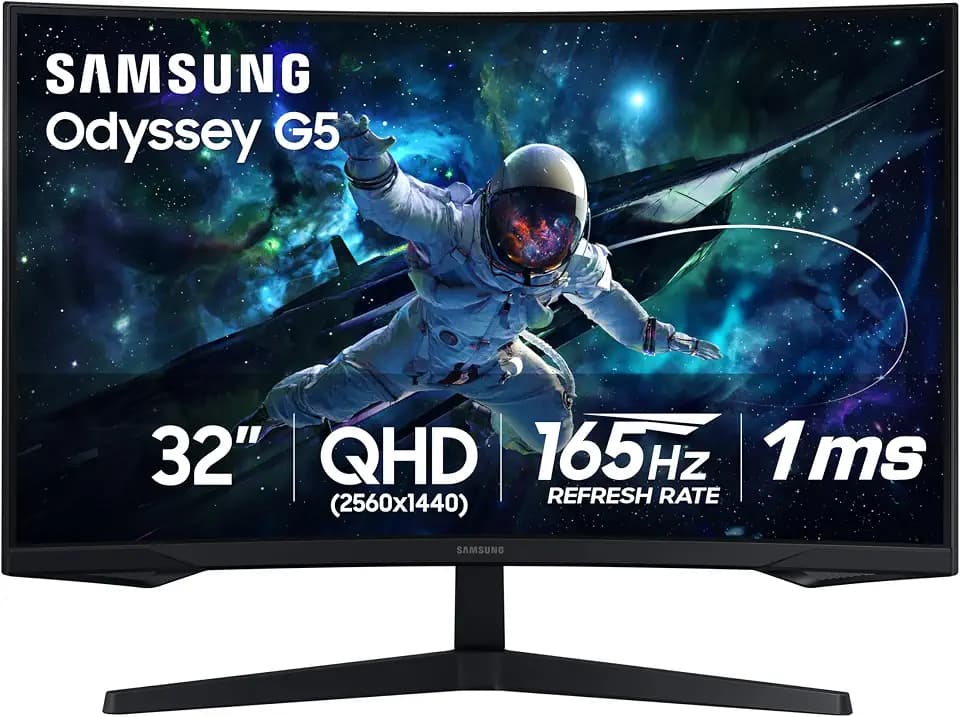 Samsung 32" Odyssey (G55C) Series QHD 1000R Curved Gaming Monitor,