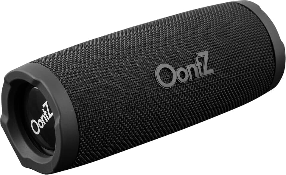 OontZ Cylinder Portable Bluetooth Speaker, 14W, 20-Hour Playtime, IPX7