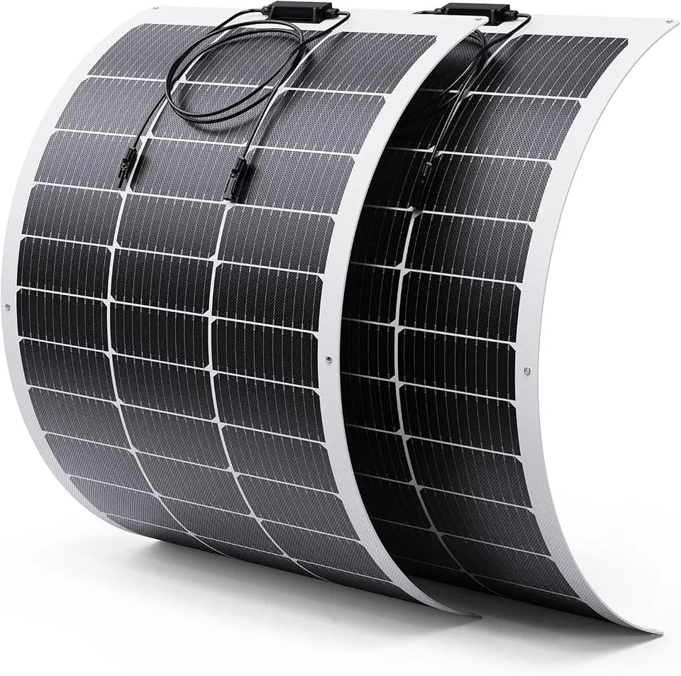 200W Flexible Solar Panel (2x100W),23% High Efficiency