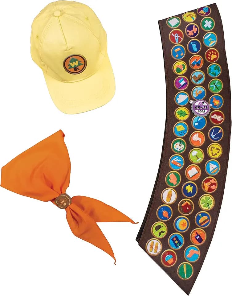 Disguise Up Russell Accessory Kit, Officially Licensed Up Costume Accessory Kit for Adults Brown