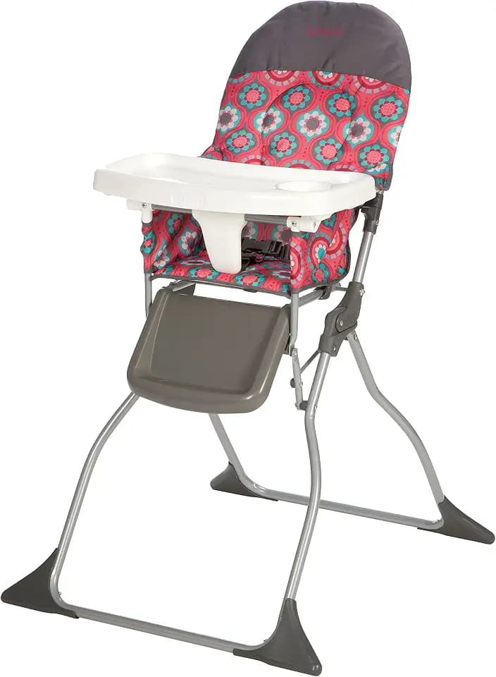 Cosco Kids Highchair for Baby, Simple Foldable High Chair, Convenient, Lightweight, and Compact Design, Posey Pop