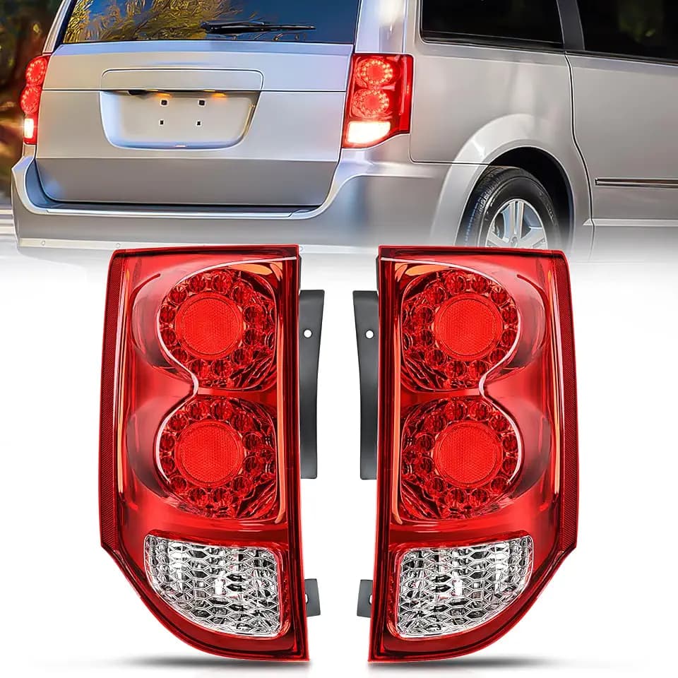 Nilight Taillight Assembly Compatible with 2011-2020 Dodge Grand Caravan