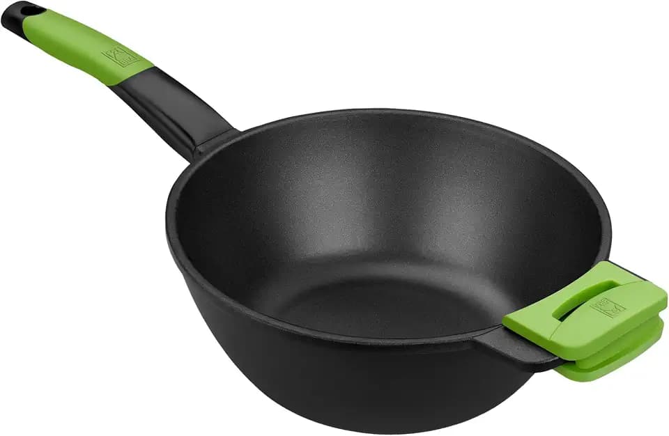 BRA Prior | Wok mit Griff 28 cm, Aluminiumguss, Antihaftbeschichtung