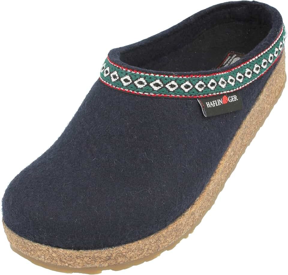 HAFLINGER Grizzly GZ Felt Clog Slipper Unisex