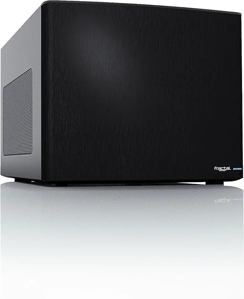 Fractal Design Node 304 - Black - Mini Cube Compact Computer Case - Small Form Factor - Mini ITX – Mitx - High Airflow - Modular Interior - 3X Silent R2 120mm Fans Included - USB 3.0