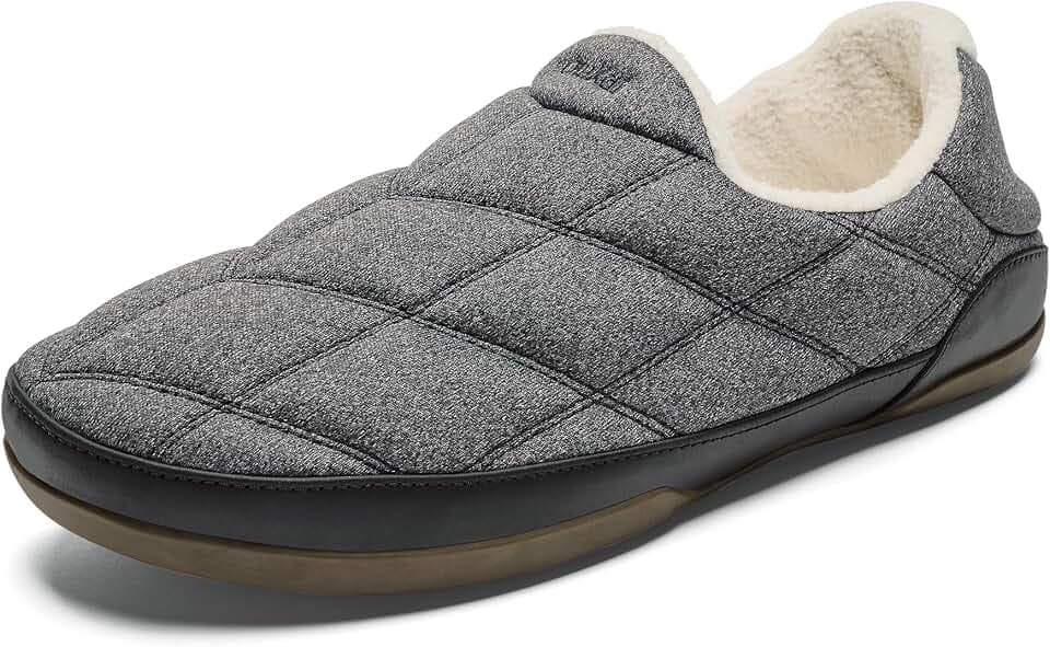 OluKai Puku'i Men's Fleece Slippers, Comfortable Activewear Slippers