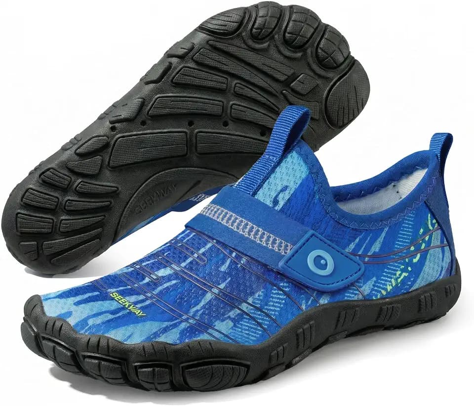 SEEKWAY Barefoot Water Shoes for Kids - Wide Toe Box and Quick-Dry Sand Shoes Toddler for Hiking Swim Beach Pool Kayak Sport Accessories, Camping Essentials Must-Haves for Boys Girls Sizes