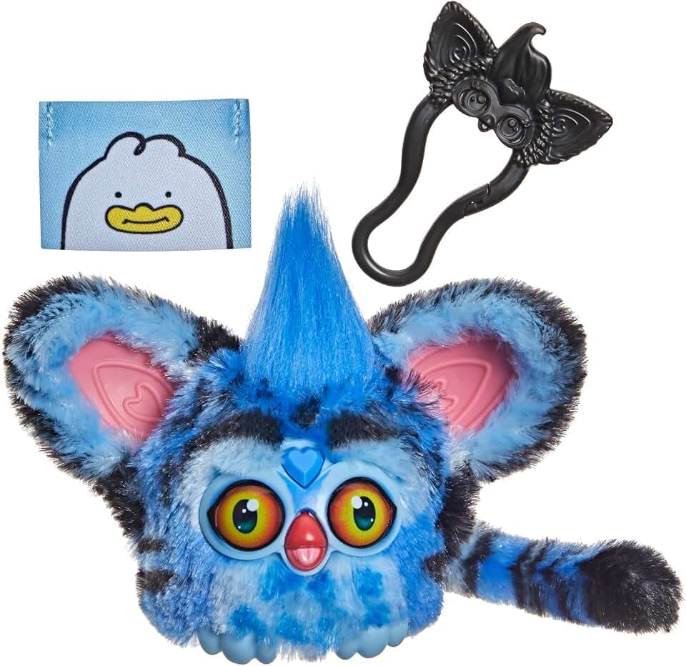 KPop Demon Hunters Furby Furblets Derpy Tiger, kleines elektronisches Plüschspielzeug (7,6 cm) zum Sammeln