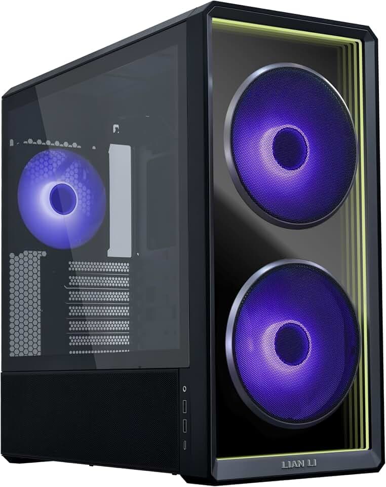 Lian Li LANCOOL 217 INF Mid-Tower ATX PC Case, Black (LANCOOL 217INFX)
