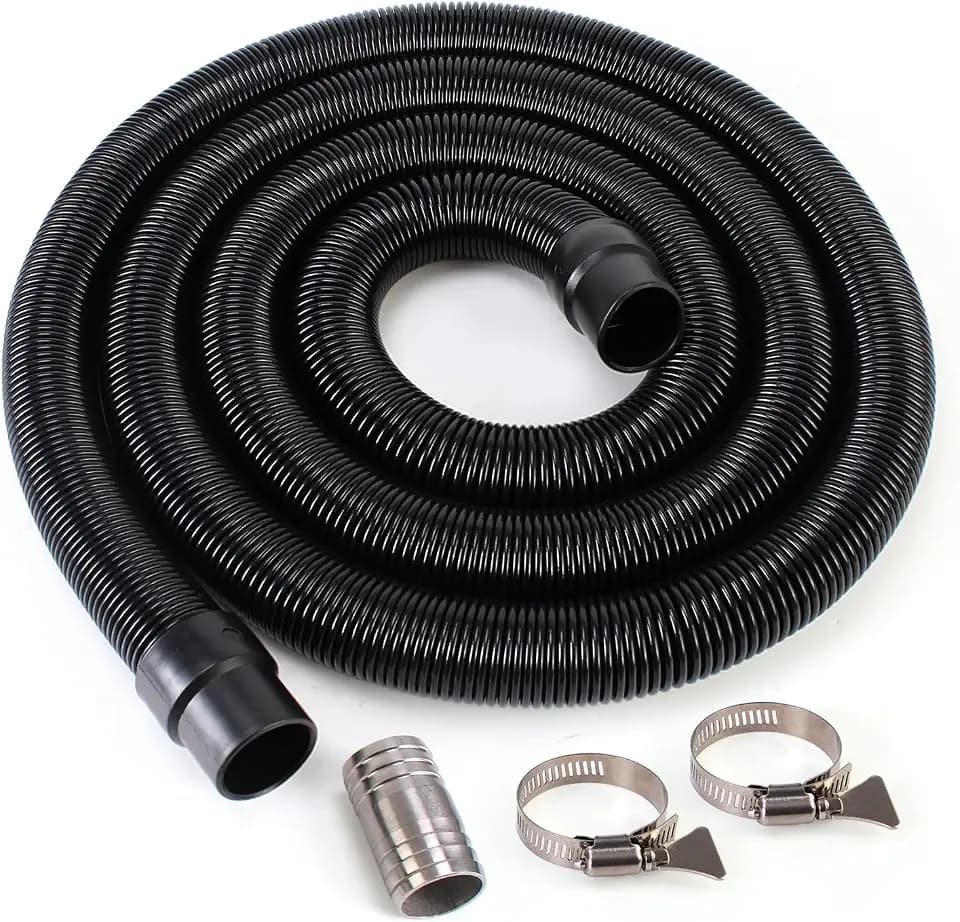 70424,28FT RV Macerator Hose, 1-Inch ID Retractable Camper Sewer Hose Compatible with Thetford Sani-Con 62-5800, RV Sewer Hose Replacement