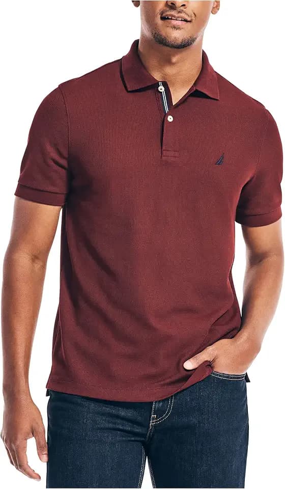 Nautica Men's Performance Pique Polo Shirt