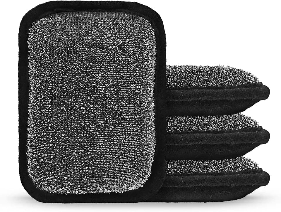 MEKER Grill Brush Bristle Replacement Pad, Ultra Safe Cleaning, Grill Cleaner Pad, Grill Brush Replacement Pad, 4 PCS