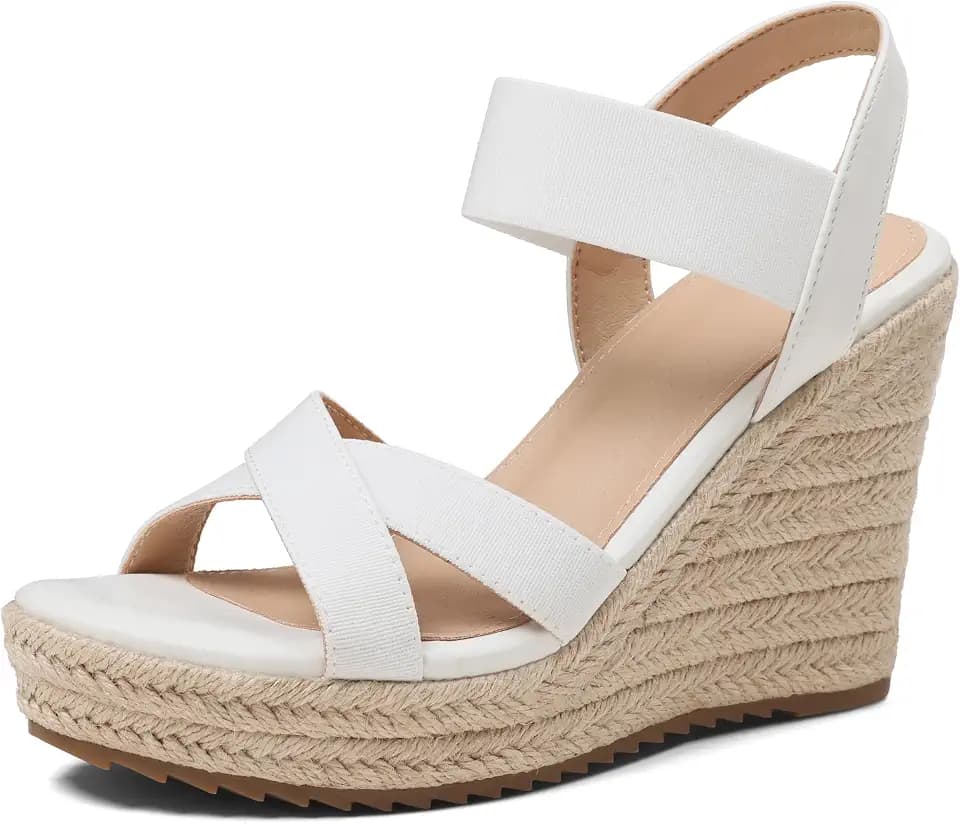 mikarka Wedges Heels for Women - Open Toe Espadrilles Platform Sandals