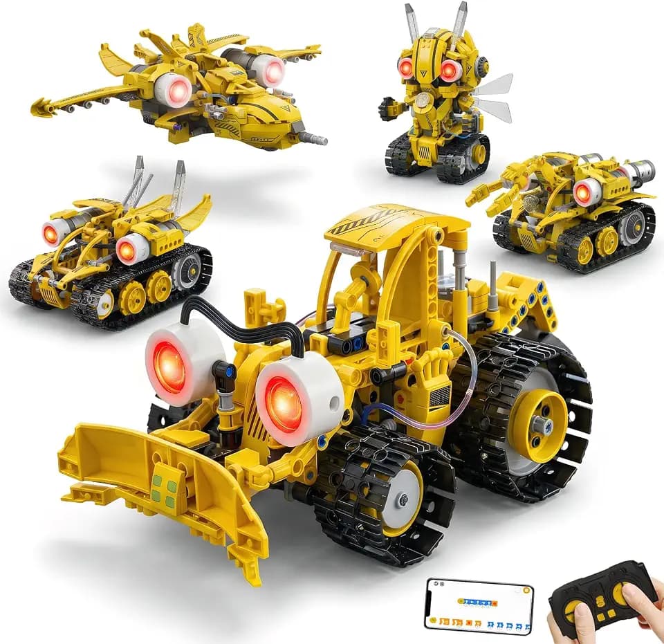 5-in-1 Programmable Robot Kit, Robot Building Kit, Servo