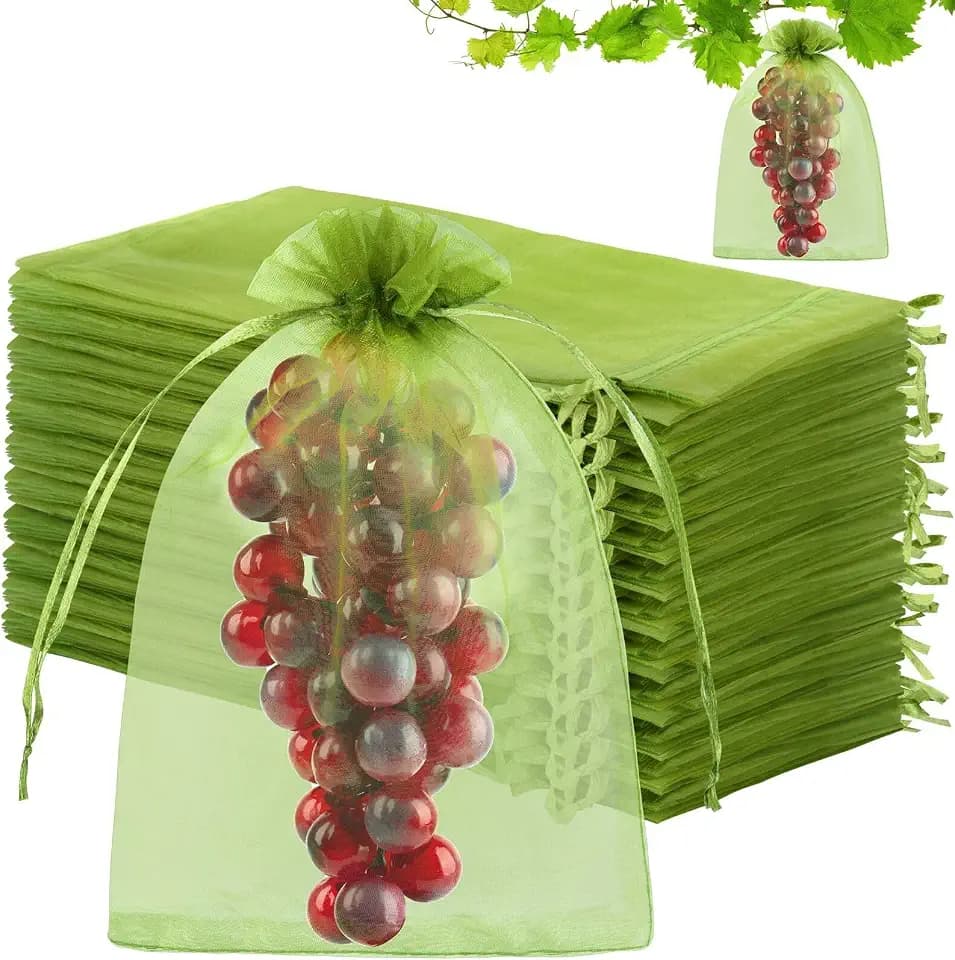 80 Pcs Fruit Protection Bags, 8 x12 Inch Fruit Tree Netting Mesh Bags