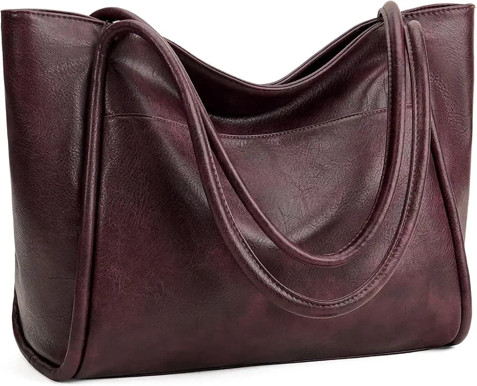 GAEKEAO Tote Bag for Women Vegan Leather Zipper Shoulder Bags Travel Purses