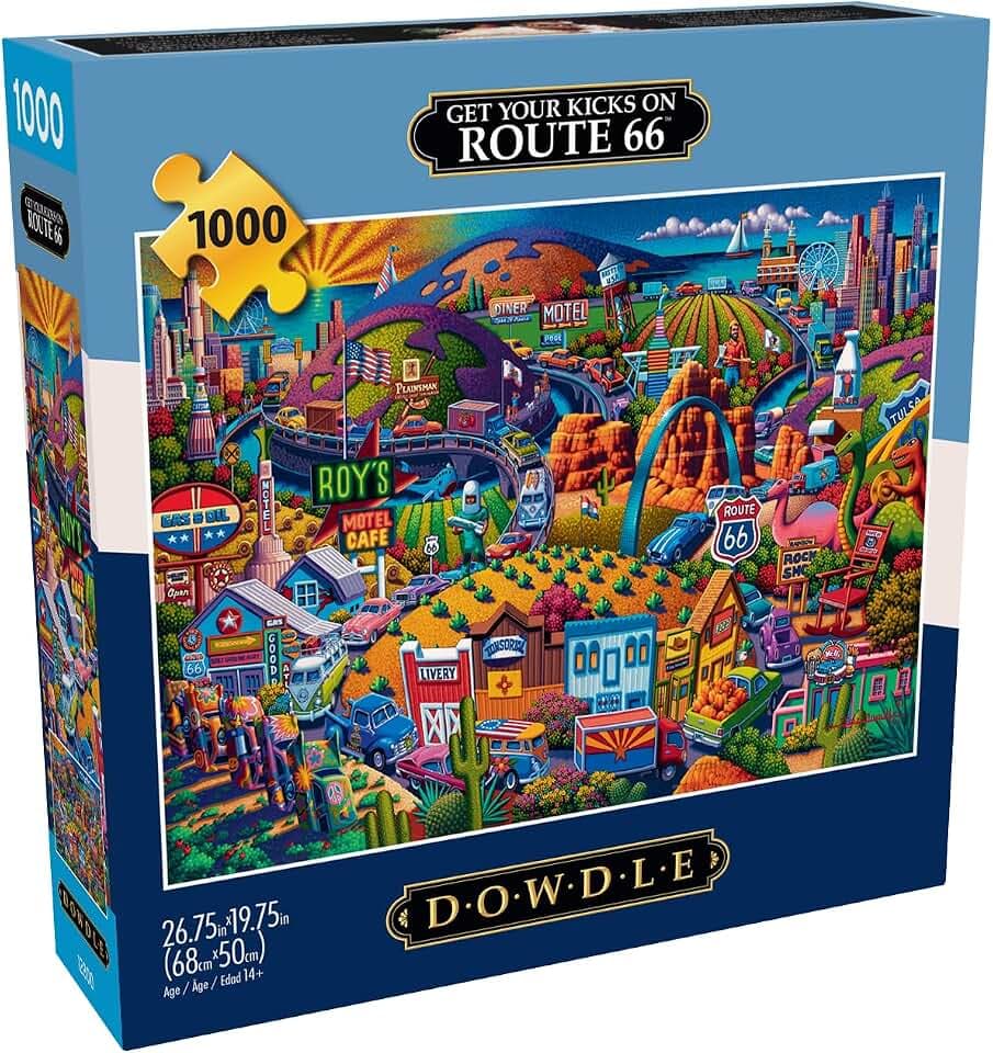 Buffalo Games - Eric Dowdle Get Your Kicks on Route 66-1000 Piece Puzzle