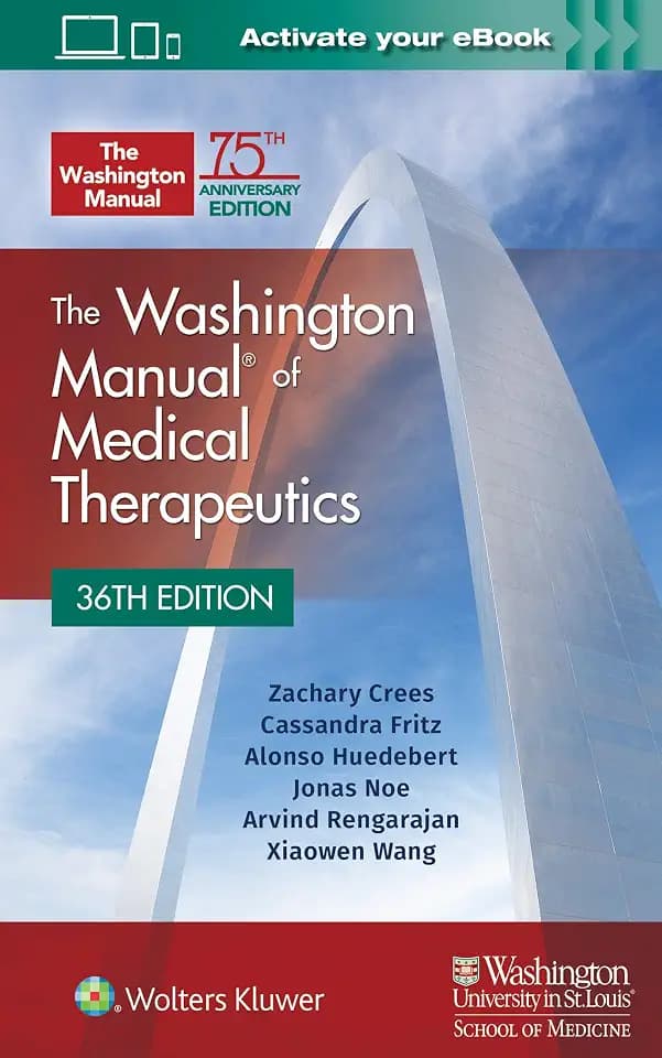 The Washington Manual of Medical Therapeutics Paperback