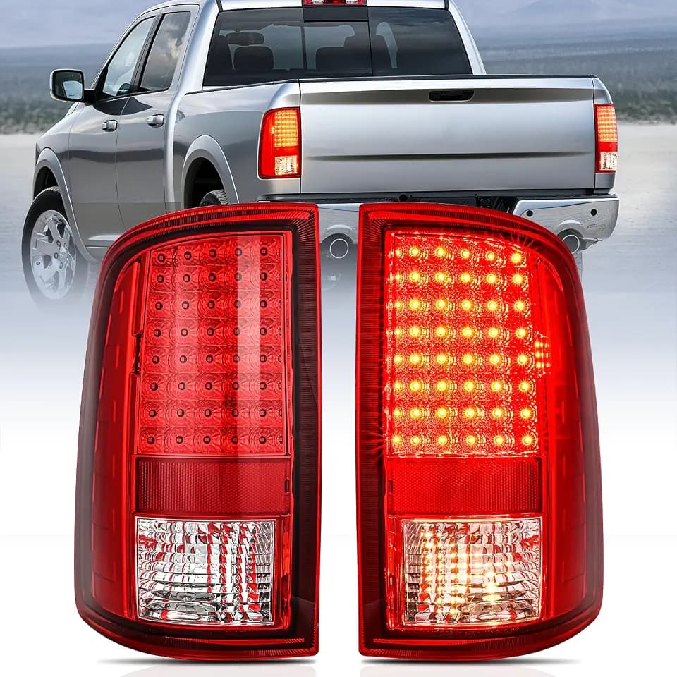 Nilight Taillight Assembly for 2009-2014 2015 2016 2017 2018 Dodge Ram